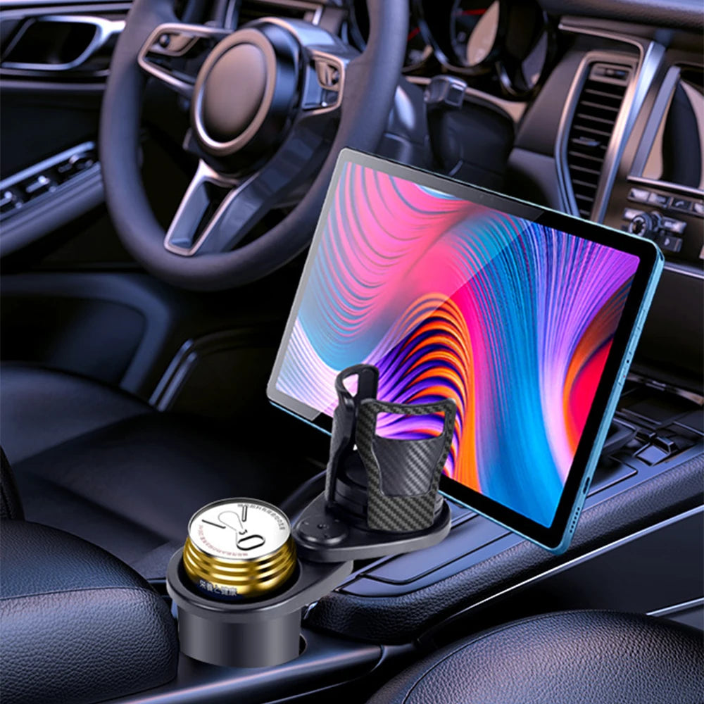 Car Cup Holder Expander For Car Adapter Adjustable Multifunctional Dual Cup Holder With Phone Holder Aromatherapy Organizer