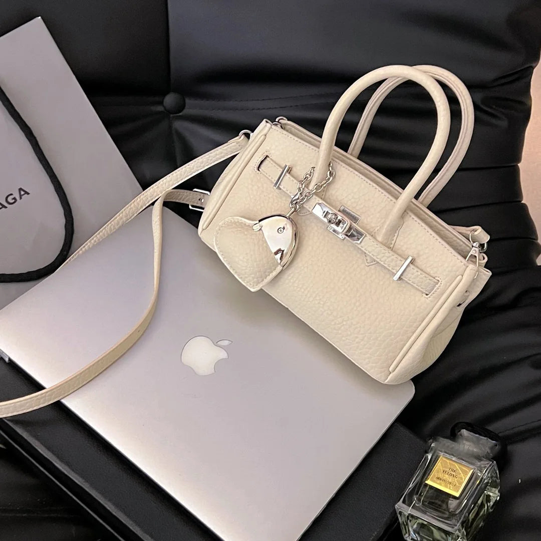 2025 new platinum bag women's versatile commuter high-end handbag messenger bag high value foreign shoulder bag