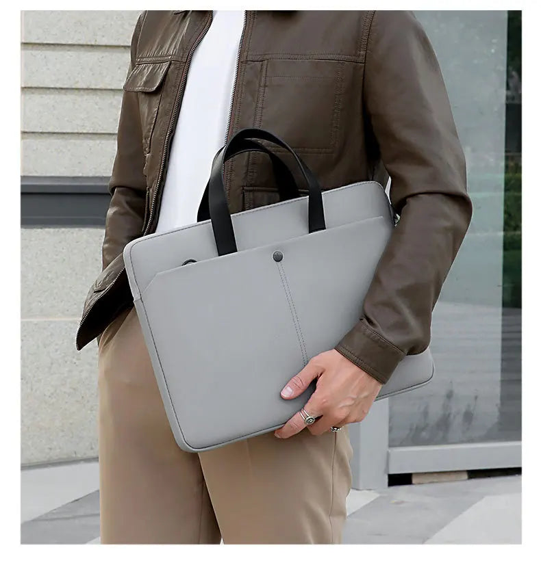 Commuting Laptop Bag, 14 Inch And 15 Inch Waterproof Crossbody Bag, Hand-held Briefcase, File Bag, Conference Materials Bag