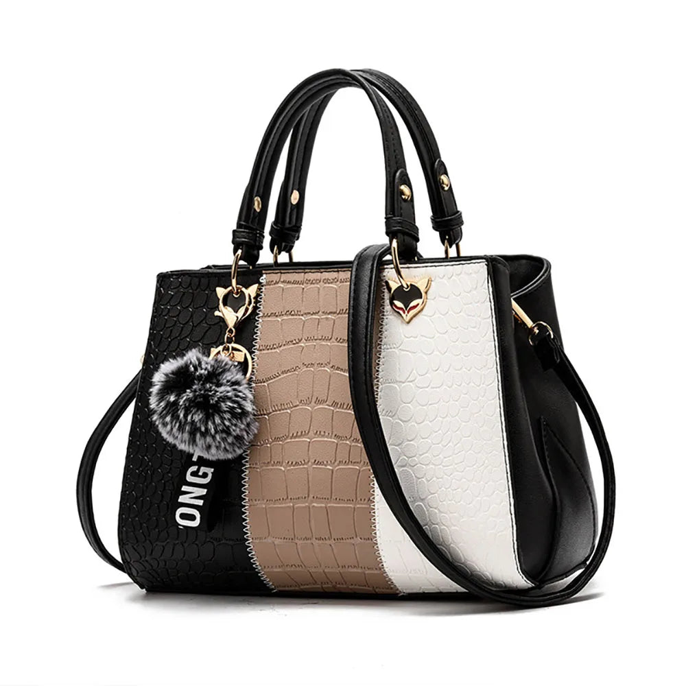 Luxury Designer Women Shoulder Bag Crocodile Skin Texture Handbag High-Quality Crossbody Bag Classic Commuting Tote Bag