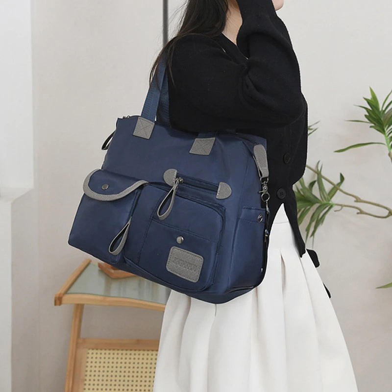 New Ladies Tote Bag Fashion Nylon Waterproof Casual Shoulder Bag Mummy Bag Large Capacity Messenger Bags
