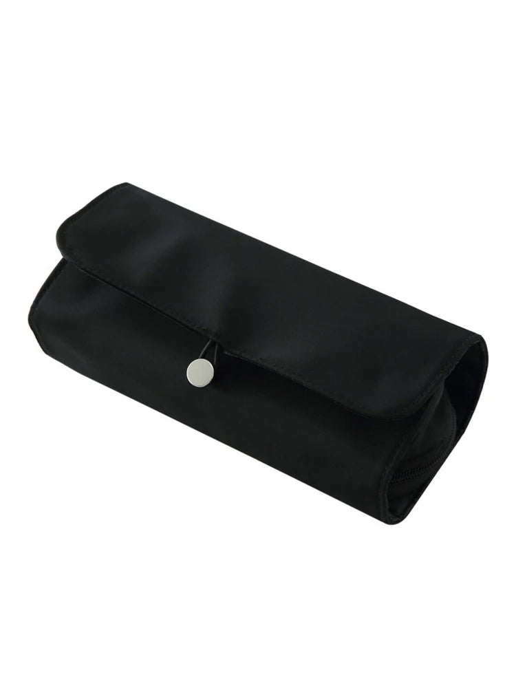 Makeup Bag Women's Cosmetic Brush Bag Travel Organizer Makeup Brushes Fold Tools Rolling Bags Waterproof Nylon Makeup Case