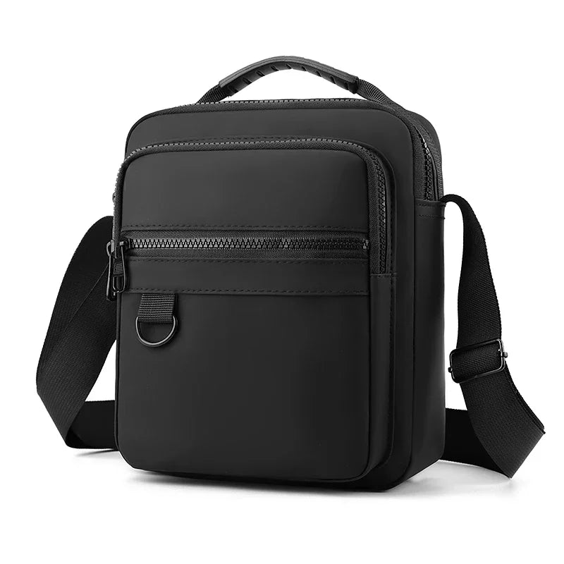 Messenger Sling Bags for Men Casual Oxford Small Zipper Crossbody Pouch Simple Mini Crossbody Phone Bag Male Side Shoulder Bag