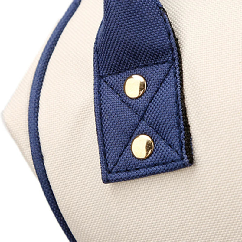 Large Capacity Canvas Mummy Bag Multifunctional Baby Bottle Thermal Insulation Travel Storage Bag Fashion Mummy Bag Hanging Bag