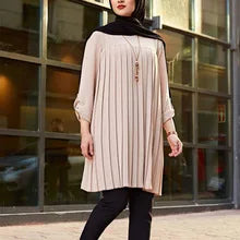 Muslim Women's Long Sleeve Shirt with Pocket Cover Collar Hot Sale Of The Season Spring Summer New Style Comfortable Casual C...