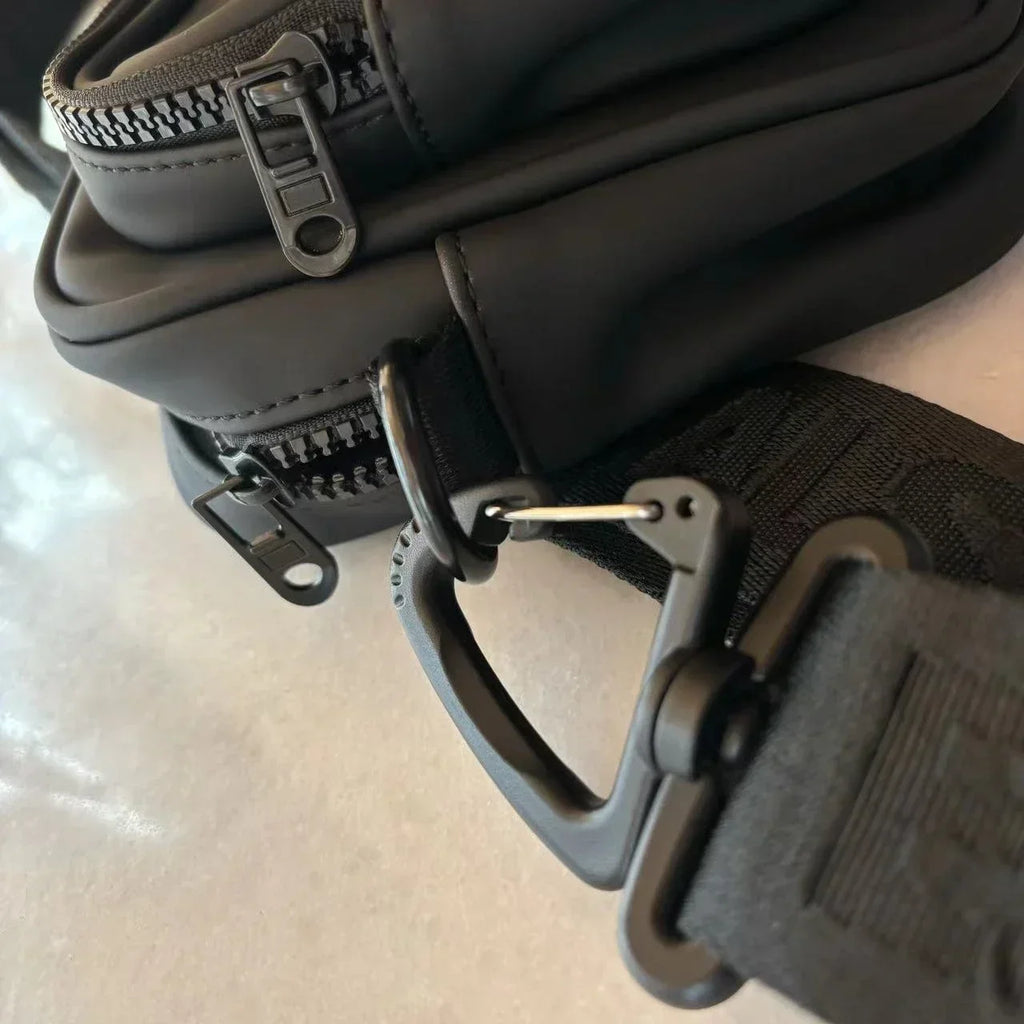 Luxury Design 3D Letters Crossbody Messenger Small Bag Unisex Belt Bag Versatile Travel Waterproof Purse Zipper Shoulder Bag