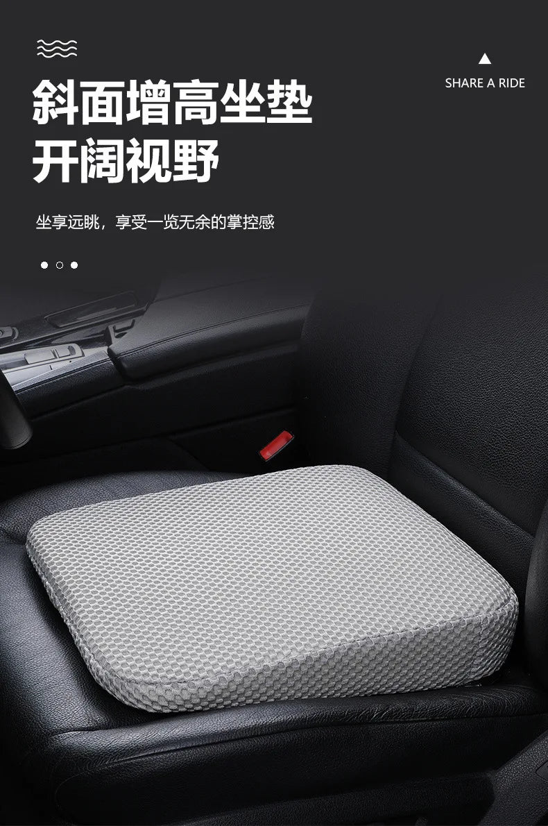Car Booster Seat Cushion Heightening Height Boost Mat Breathable Portable Car Wedge Seat Pad Fatigue Relief Suitable For Cars