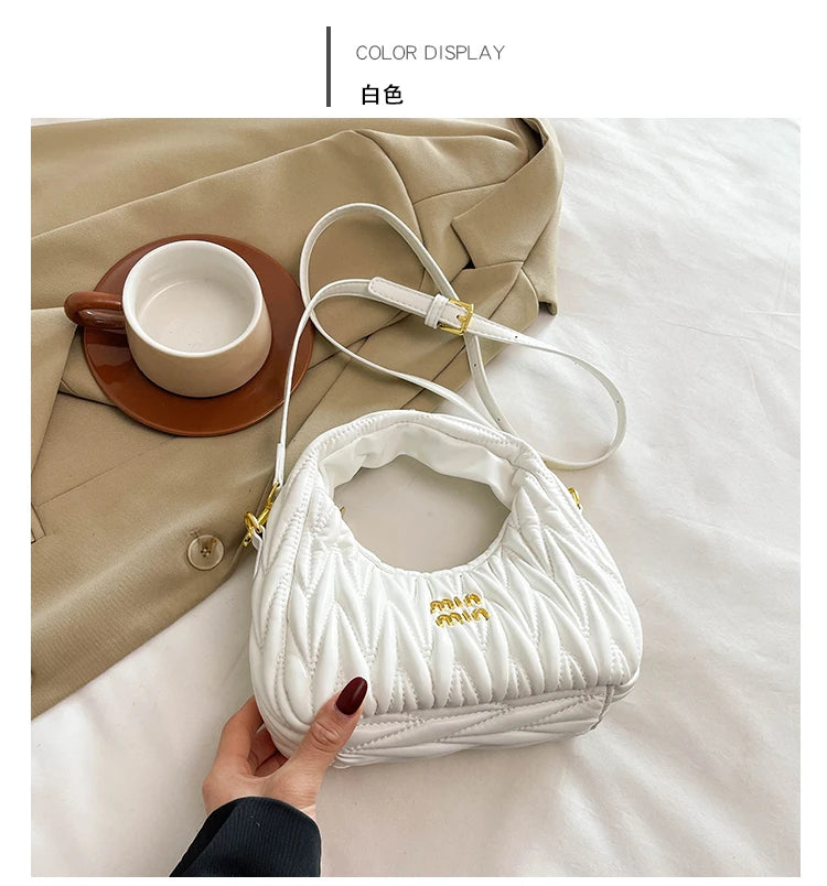 Luxury Brand Elegant Leather Messenger Bag For Ladies, Crossbody Shoulder Function Famous Designer Handbag