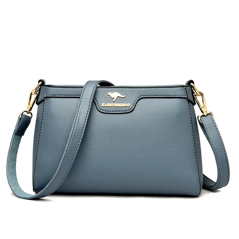 Fashionable Urban Women's Crossbody Bag Single Shoulder Bag Small Square Bag Stylish Mom Bag PU Material Medium Size Zipper O...