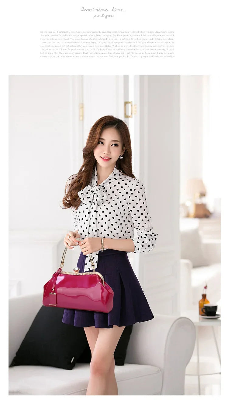 Elegant Patent Leather Evening Bags for Women Ladies Clutch Shoulder Handbags Wedding Party Accessories bolsa feminina