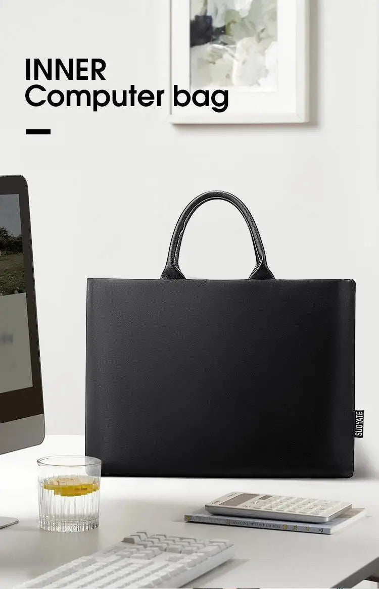 Business Men's Briefcase Business Document Information Kit Laptop Handbag Gift Advertising Computer Bag