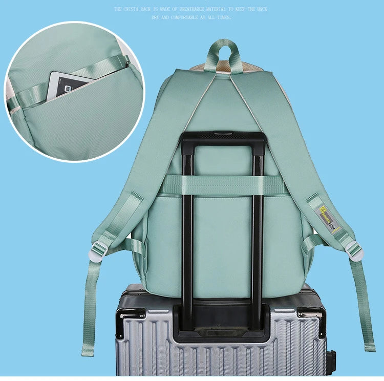 Backpack Children School Bag Back Pack For Boy Girl Kid Child Teenager Class Schoolbag Primary High Bookbag Female Women Teens