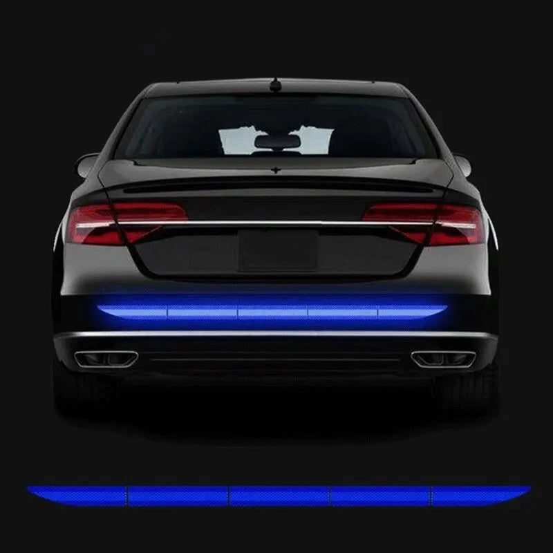 Car Reflective Stickers Rear Trunk Reflector Car Driving Safety Warning Mark Auto Body Waterproof Decal Car Exterior Accessories
