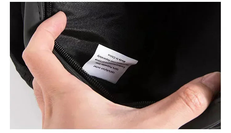 Luxury Design 3D Letters Crossbody Messenger Small Bag Unisex Belt Bag Versatile Travel Waterproof Purse Zipper Shoulder Bag