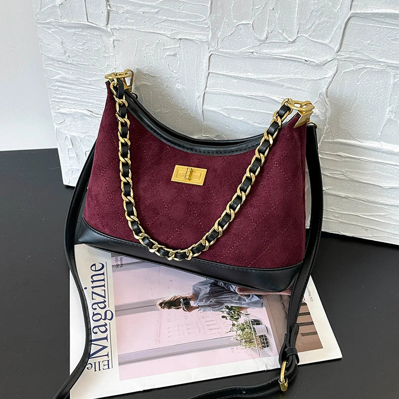 Luxury Brand Fashionable Leather Women's Handbag Elegant Classic Paris Minimalist Designer Commuter Vintage Daily Bag.Handbags.