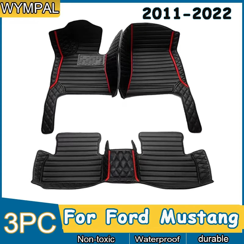 Car Floor Mats For Ford Mustang 2022 2021 2020 2019 2018 2017 2016 2015 2014 2013 2012 2011 car accessories