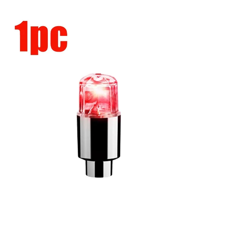 Car Hub Ambient Light Bicycle LED Tire Lights Universal Car Neon Lamp Valve Cover Lights Tire Colorful Flashing Bulb Decoration