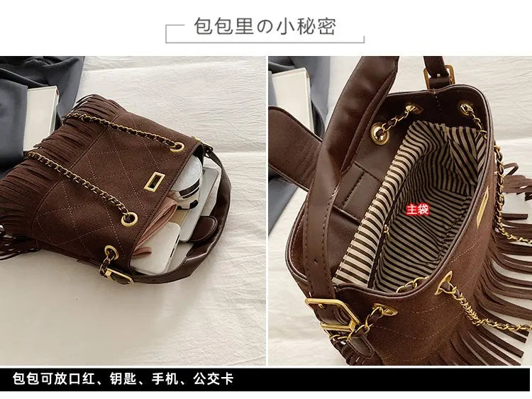 High-End Women's Shoulder Bag Made Of Premium Leather With Trendy Design And Paris Vintage Style