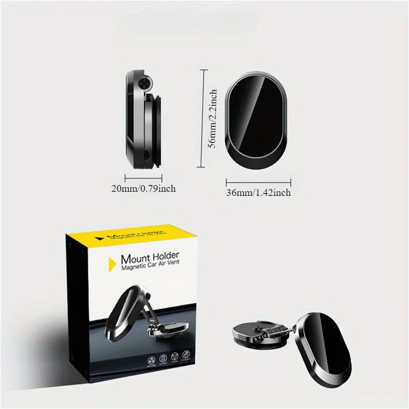 Magnetic Car Phone Mount New Model - Vehicle-Mounted Holder for Navigation, Specialized in In-Car Fixing & Suppor