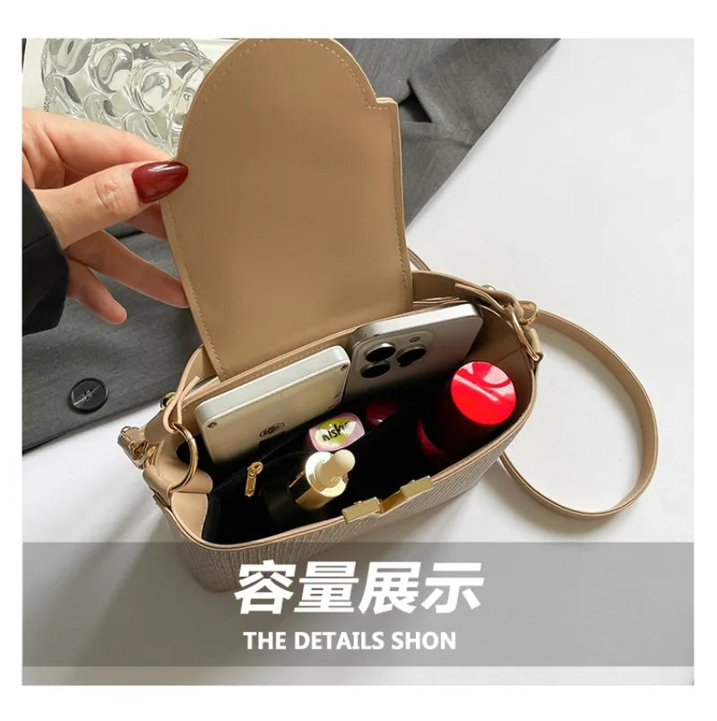 Women's Messenger Bag In High-Quality Leather Featuring Classic Elegant Design From Luxury Brand Popular Choice