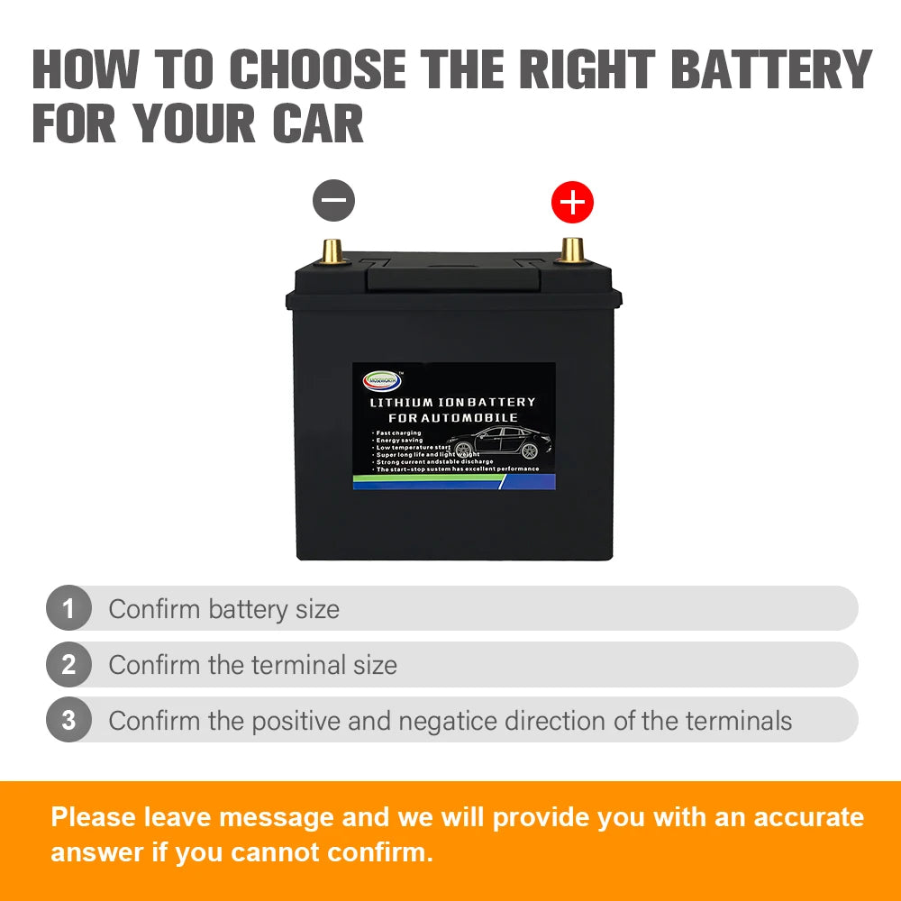 Car LiFePO4 Starting Battery 12.8V 256Wh CCA720A With Jump Starter Protection 100A Automobile Car Lithium Battery For Cars,Truck