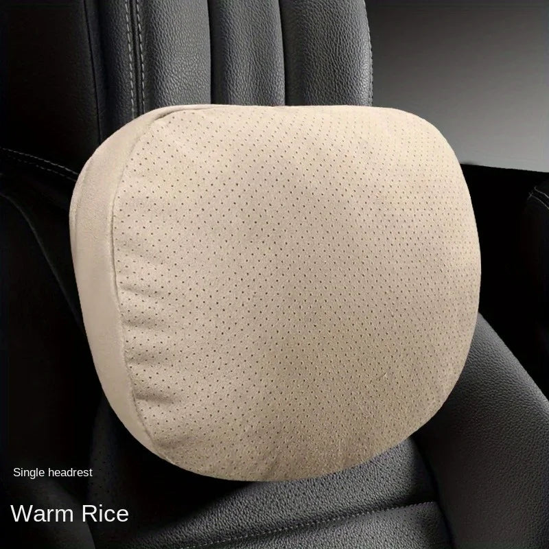 Adjustable Car Headrest with Lumbar Support - Maybach Design, S-Class Style, Soft High-Quality Universal