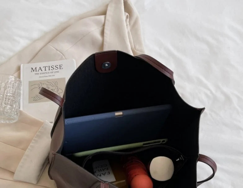 Large Capacity Shoulder Bag Trendy Pu Leather Tote Bags Solid Color Ladies Handbag Women's Fashion Underarm bags