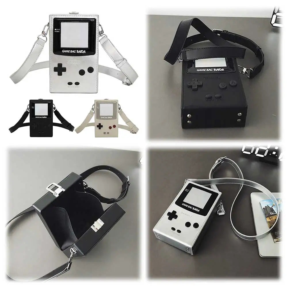 Messenger Bag for Women Game Console Shape Small Purse PU Leather Adjustable Strap Hobo Bag for Work Travel