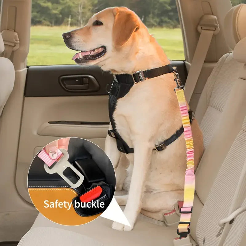 Dog Seat Belt,Small,Medium,and Large Dog Car Safety Buckle,Pet Safety Rope,Car Towing Belt, Anti Slip Rope,Dog Rope