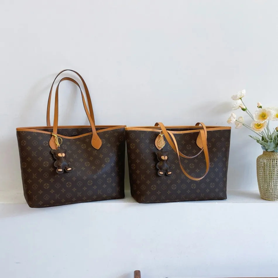 Luxury High Capacity Tote Bags for Women 2024 High Quality Soft Leather Shoulder Bag Designer Female Casual Shopping Handbag Sac