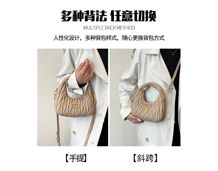 Luxury Brand Elegant Leather Messenger Bag For Ladies, Crossbody Shoulder Function Famous Designer Handbag