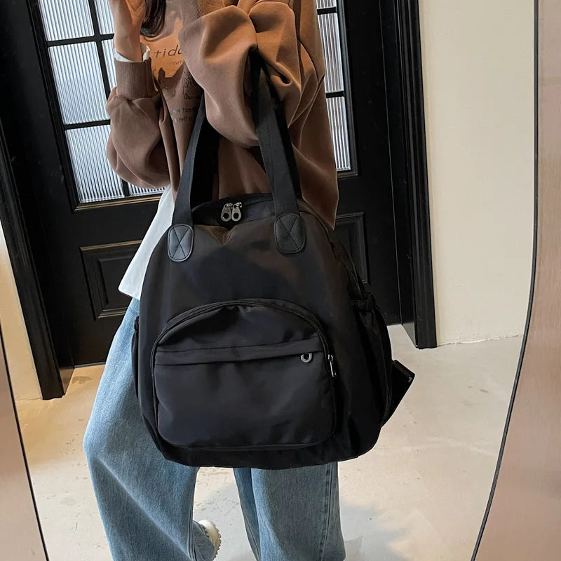 2025 New Leisure Trendy Light Luxury Handbag oulder Bag Korean Japanese Sle Multi-Use Lazy Wind Dual-Purpose Bapa