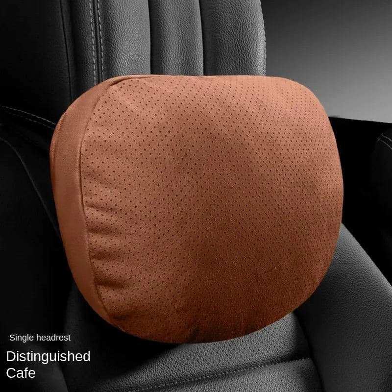 Adjustable Car Headrest with Lumbar Support - Maybach Design, S-Class Style, Soft High-Quality Universal