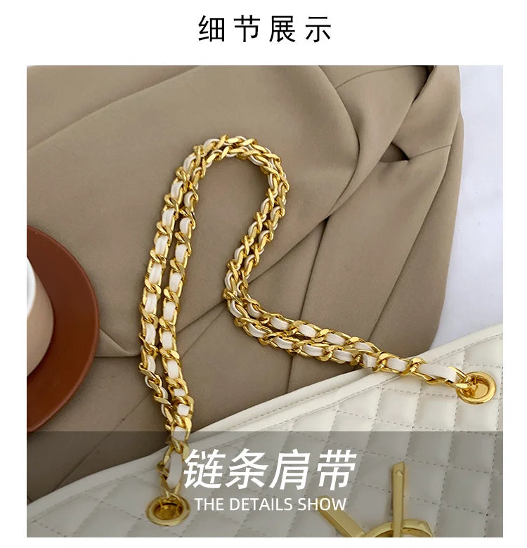 2025 New Designers' Large Capacity Ladies' Bags - Luxurious Retro Diamond Pattern Shoulder Bags with High-Quality Texture Tote B