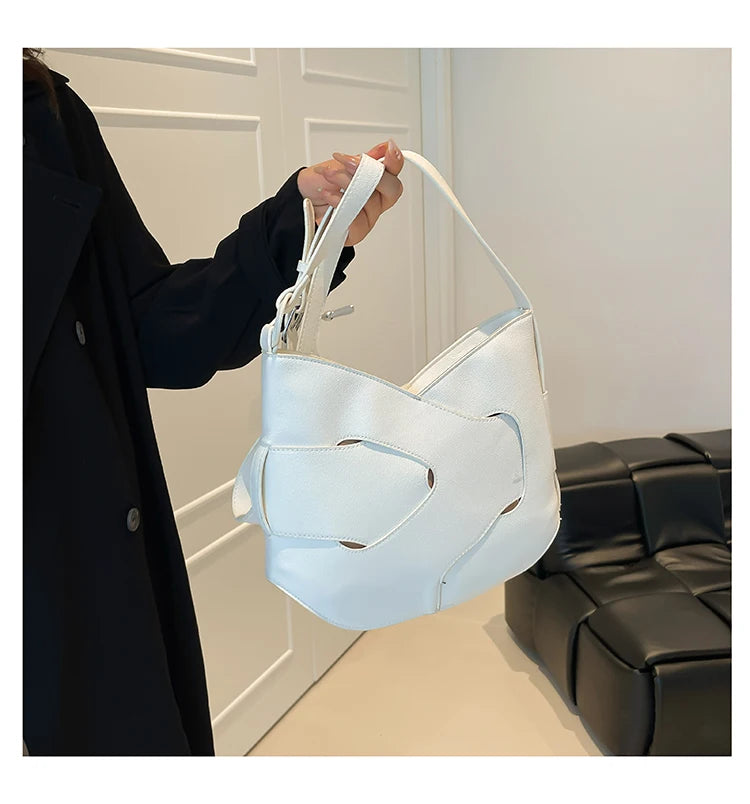 Luxury Designer Bag Fashion Women's PU Leather Shoulder Bag Minimalism Solid color Crossbody Bags for Women Ladies Handbag