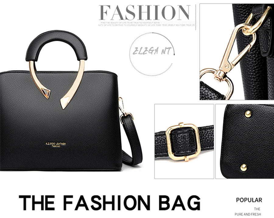 Luxury Handbags Womens Bags Designer 3 Layers Soft Leather Shoulder Crossbody Sac Ladies Large Capacity Shopping Messenger Totes