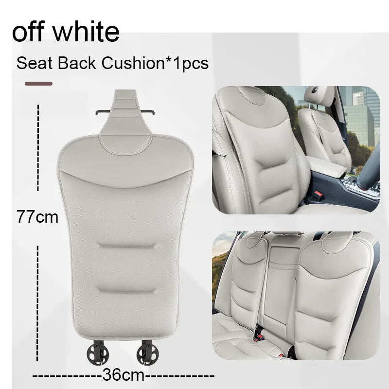 Leather Car Seat Covers Four Season Universal Breathable Ventilated Seat Covers Car Backrest Cushion Automotive Interior Supplie