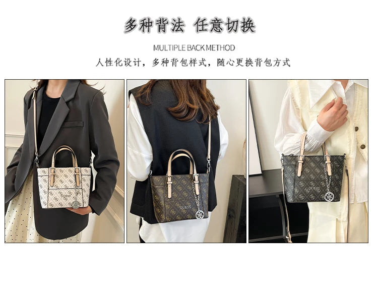 Chic Leather Crossbody Bag For Women Luxury Brand Shoulder Handbag Ladies Purse With Engraved Buckle