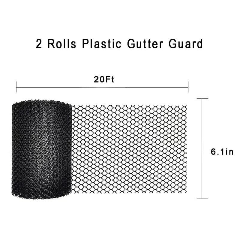 Guard Rain Anti-blocking Filter Gutter Guard Ladder Plastic Screen Mesh PVC Protective Net Leaf Guards