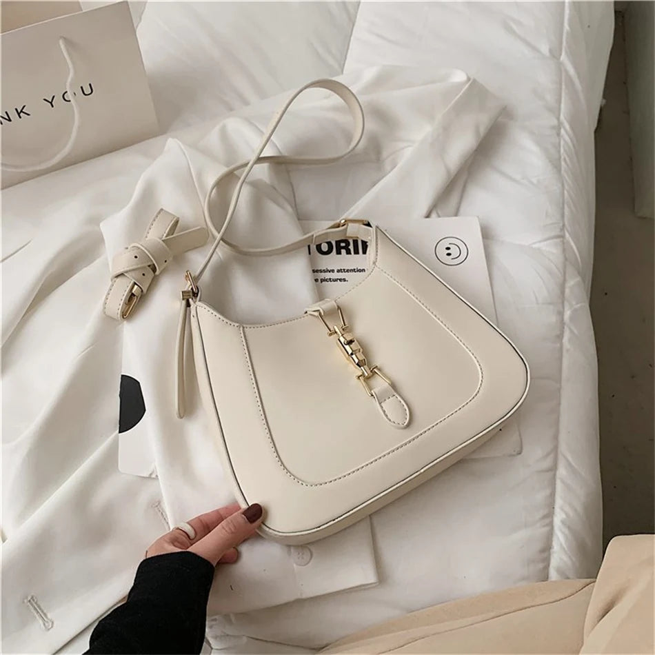 Luxury Brand Purses and Handbag Top End Quality Designer Leather Shoulder Crossbody Bag for Women 2022 Fashion Underarm Girl Sac