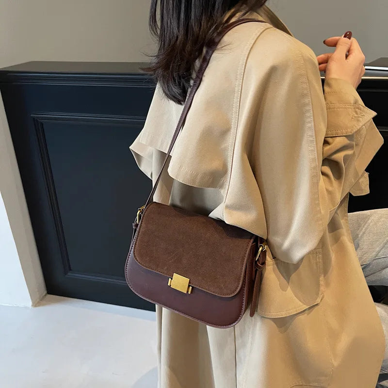 Fashionable Matte Ladies' Bag Versatile Crossbody Underarm Single Shoulder Bag Stylish Accessory for Casual Travel