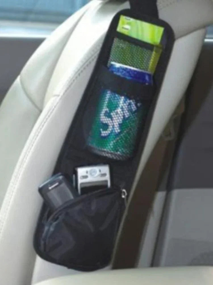 Car Seat Organizer Auto Seat Side Storage Hanging Bag Multi-Pocket Drink Holder Mesh Pocket Car Styling Organizer Phone Holder