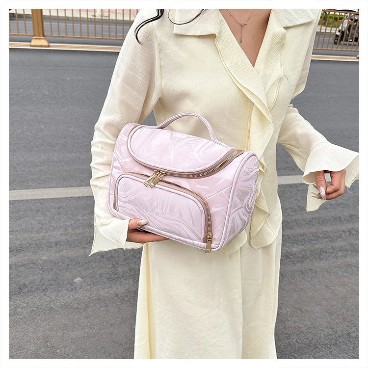 2025 New Luxury Portable Makeup Bag Cosmetics Storage Cases Large Capacity Organizer Travel Toiletry Wash Bag Multifunction Bags