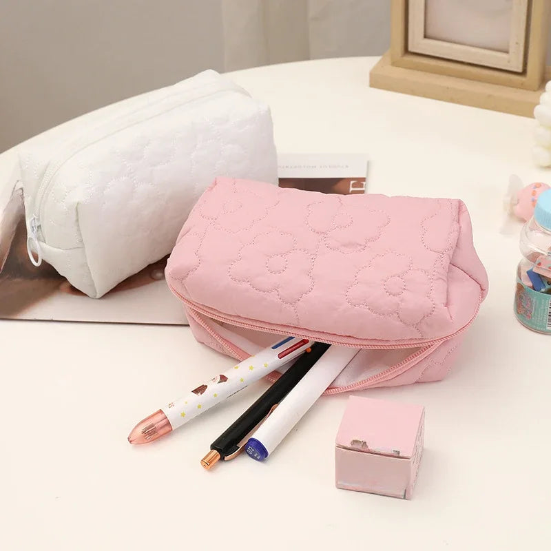 Women's Makeup Bags Large Capacity Cosmetic Bag Washing Bag Girls Cute Pencil Case Makeup Pouch Travel Organizer Toiletry Bag