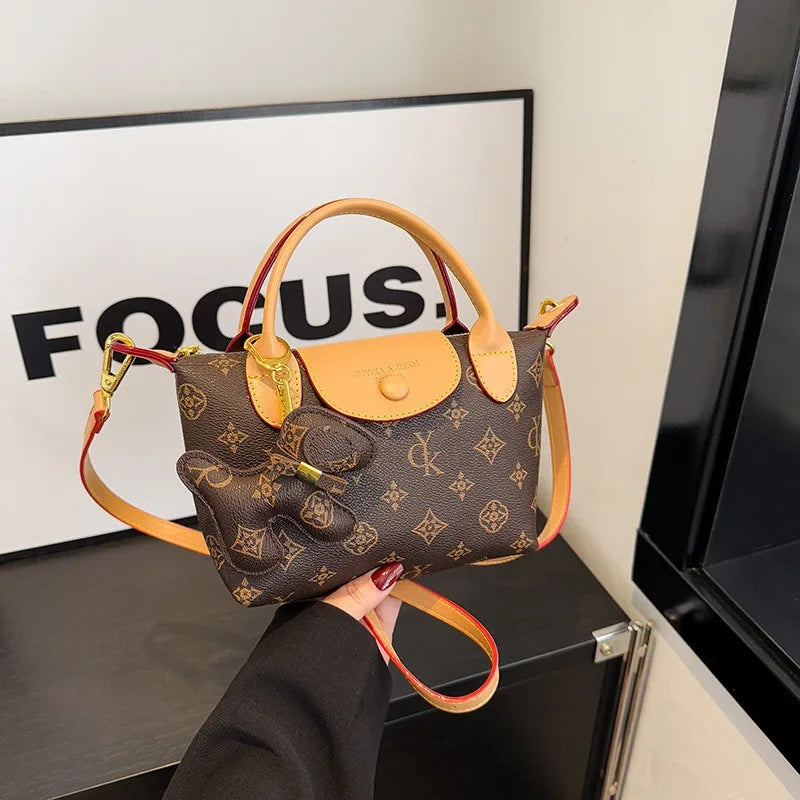 Luxury Commuter Crossbody Bag For Women Chic Vintage Leather Handbag Elegant Designer Tote Minimalist Large Capacity Shopper