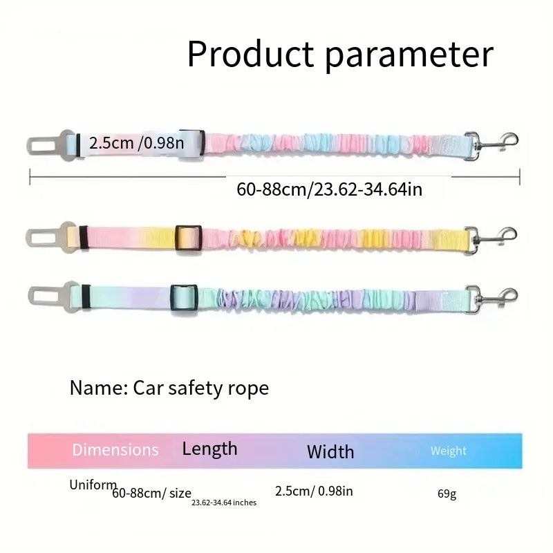 Dog Seat Belt,Small,Medium,and Large Dog Car Safety Buckle,Pet Safety Rope,Car Towing Belt, Anti Slip Rope,Dog Rope