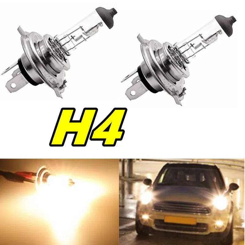 Car Halogen Bulb 12V 55W H1 H3 H4 H7 H8 H11 9005 HB3 9006 HB4 Headlight Lamp Fog Lamps External Lights H15 9012 lear car bulb