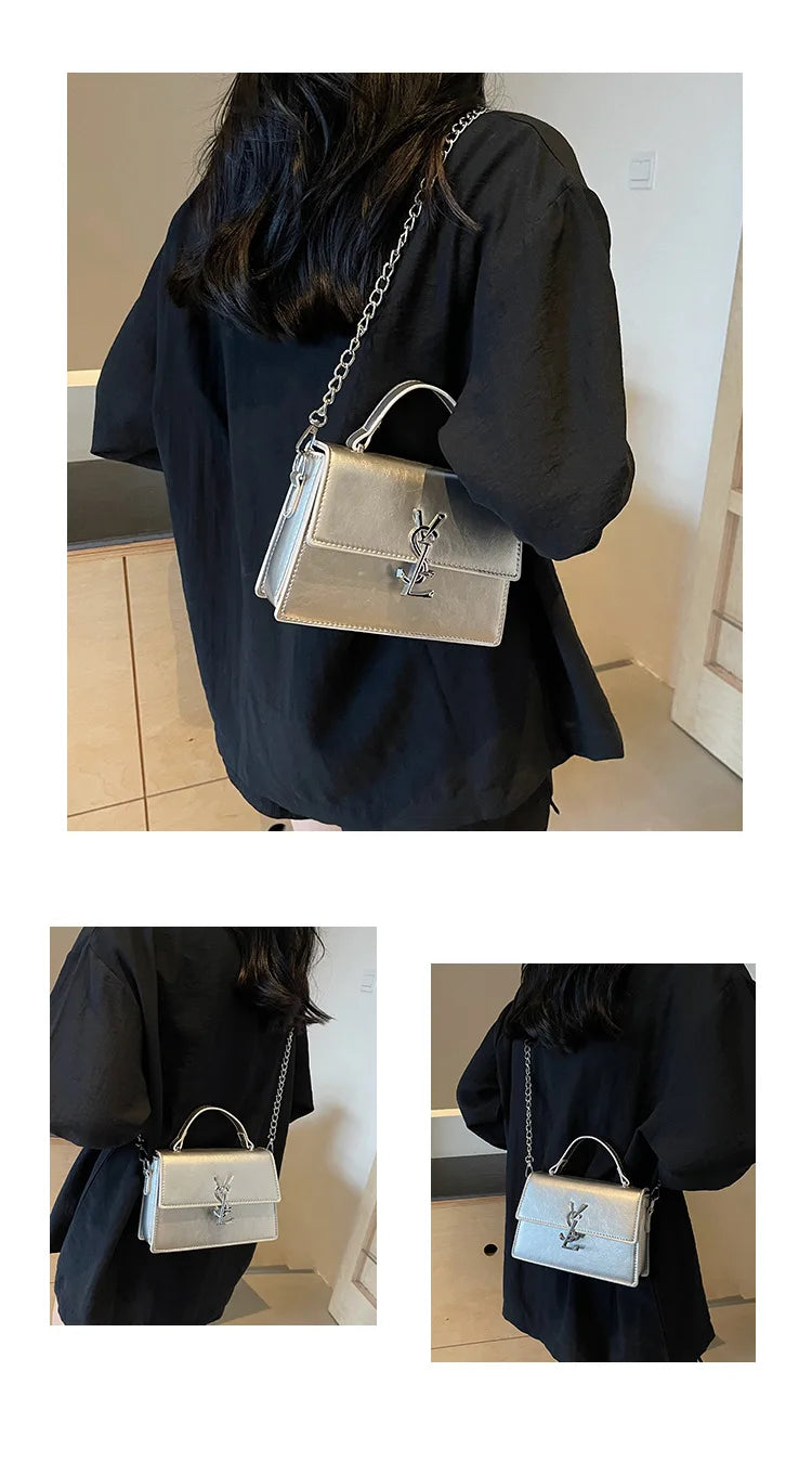 Designer style bag - 2025 hit product - Retro high-end evening bag Classic and versatile chain strap crossbody small square bag