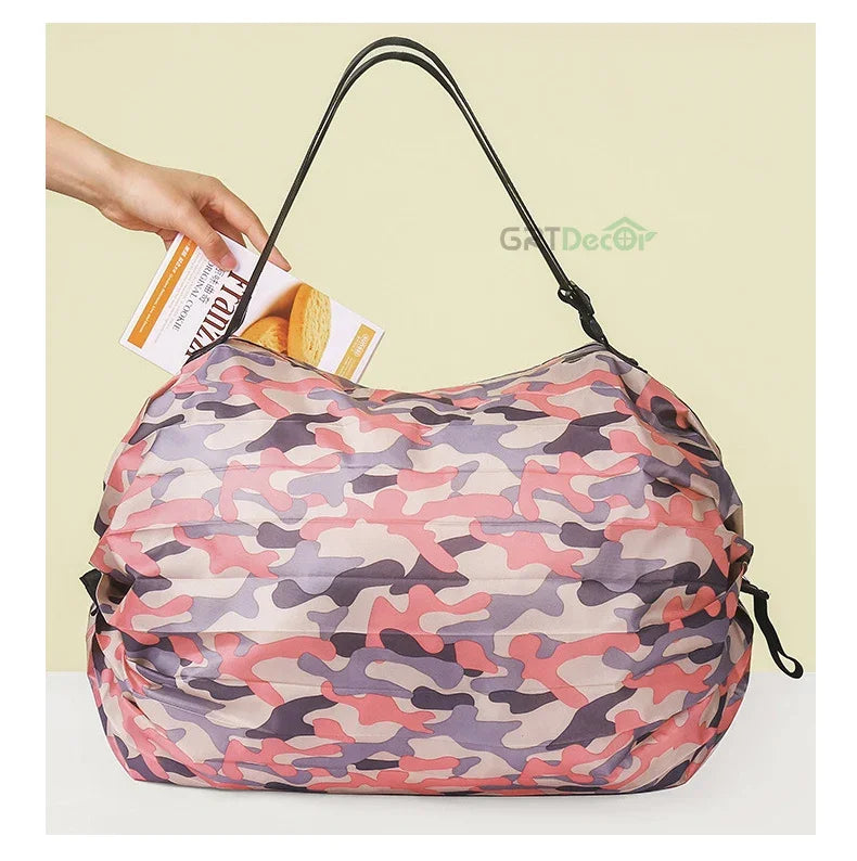 Women Shopper Bag Japanese Large Folding Tote Bag Travel Organizer Eco Shopping Bags Lady Market Bag Mujer Foldable Pouch Bolsos