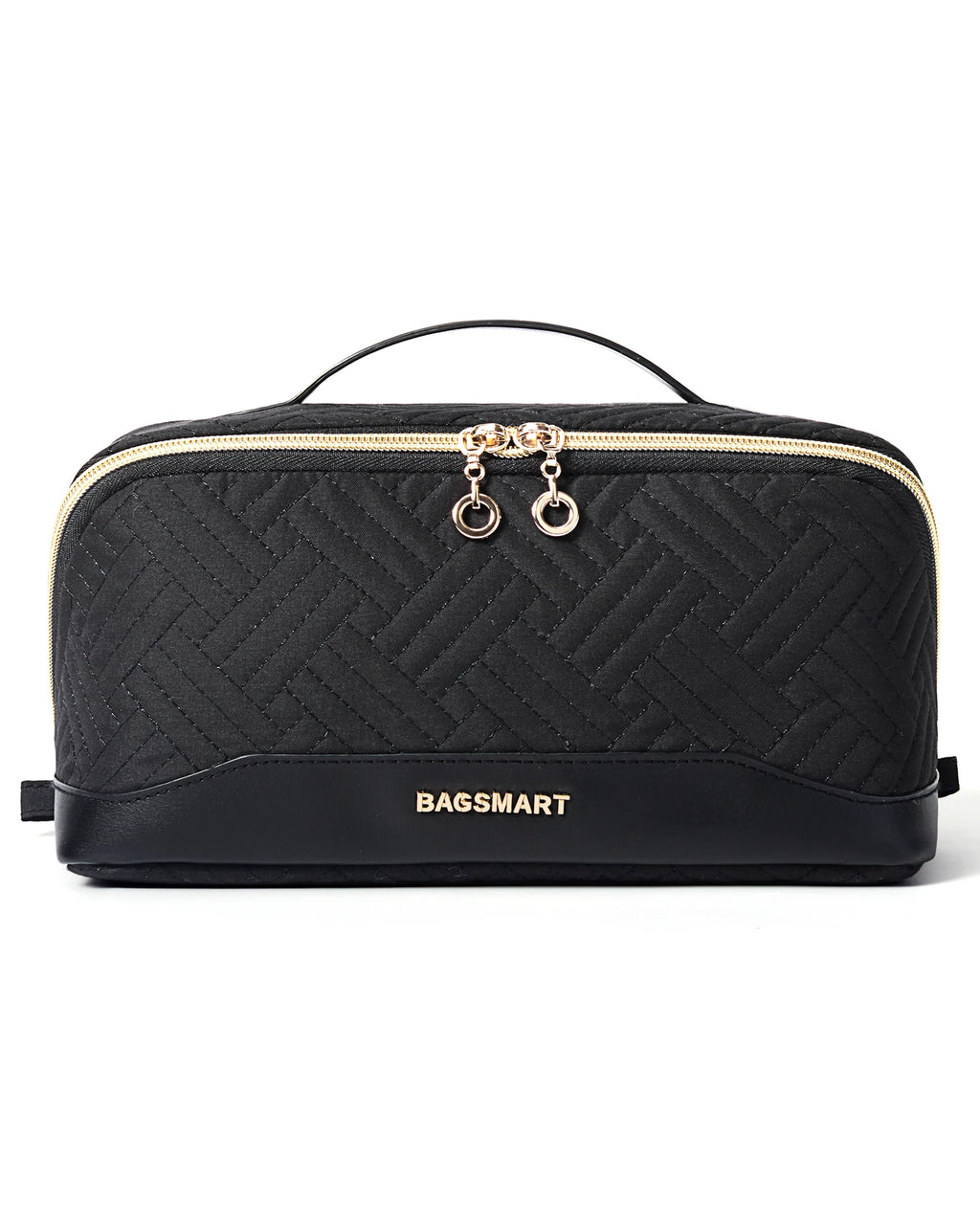 BAGSMART Women's Cosmetic Bag Large Capacity Storage Waterproof Makeup Bags Wide-open Cosmetic Pouch travel essentials